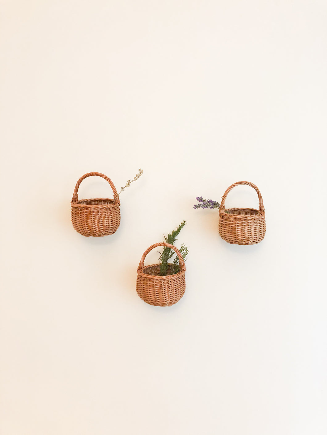 Mini Hand-Woven Wicker Basket