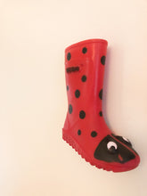 Load image into Gallery viewer, Ladybug Rain Boots
